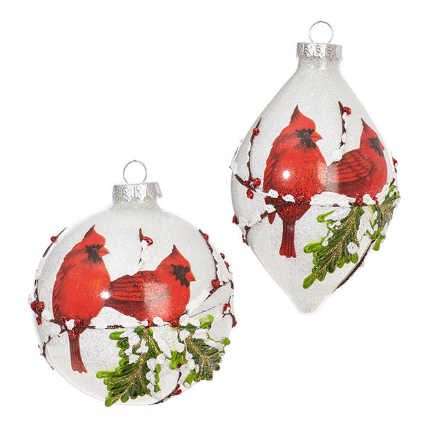 5.5 " Iced Cardinal Ornament by RAZ Imports