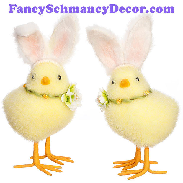 7.5" Chick with Bunny Ears by RAZ Imports