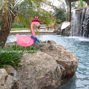 Patriotic Flamingo Stake by The Round Top Collection