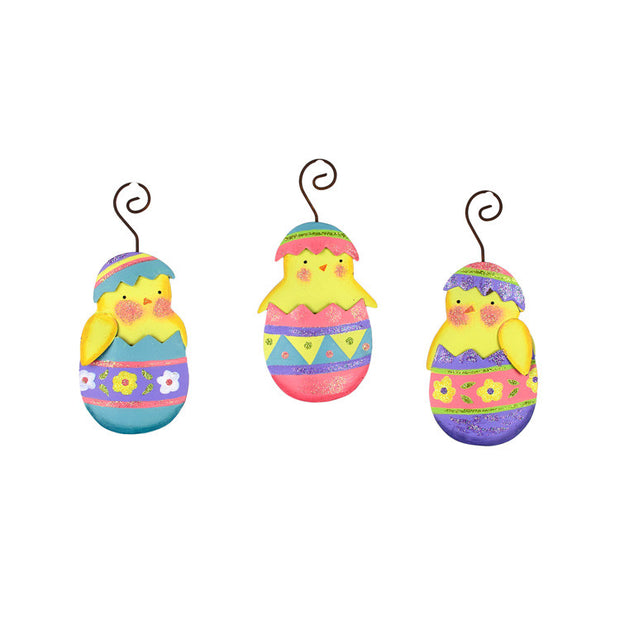 Easter Classic Chick in Eggs Ornaments The Round Top Collection E9028 - FancySchmancyDecor