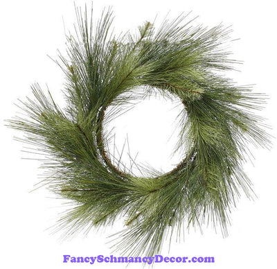 24" Dia Wispy Pine Wreath